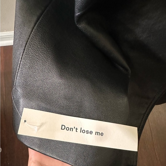 NWT Reformation Black Veda Beck Leather Trench - Picture 8 of 8